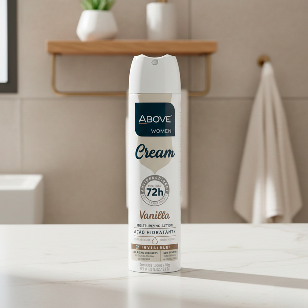 Above Women Cream Vanilla Hydrating Action 72h Antiperspirant Spray 5.07 fl oz