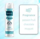 Antiperspirant Spray Above Women Cream Light Moisturizing Action 48h 5.07 fl oz