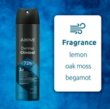 Antiperspirant Spray Above Men Dermaclinical Long-Lasting  72h 5.07 fl oz