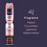 Antiperspirant Spray Above Maxx Women Sport Energy High Performance 48h 8.45 fl oz