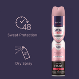 Antiperspirant Spray Above Maxx Women Sport Energy High Performance 48h 8.45 fl oz