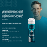 Shaving Foam Above Men Soothing and Refreshing for All Skin Types 6.76 fl oz