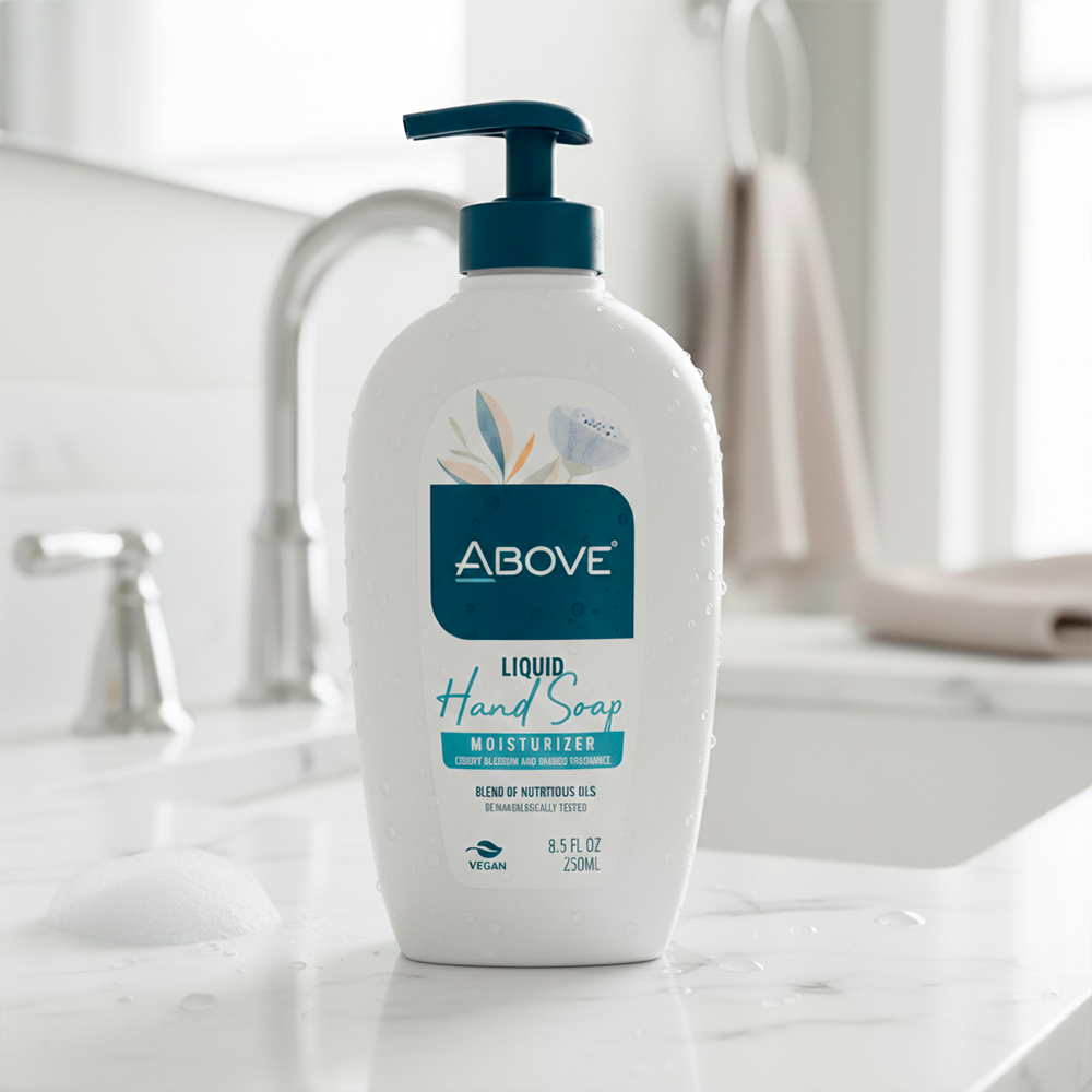 Liquid Hand Soap Above Moisturizer Cherry Blossom and Bamboo Fragrance 8.45 fl oz