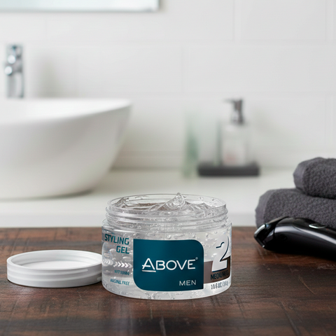 Styling Gel Above Men Medium Fix 2 Alcohol-Free Wet Shine Effect 10.58 oz