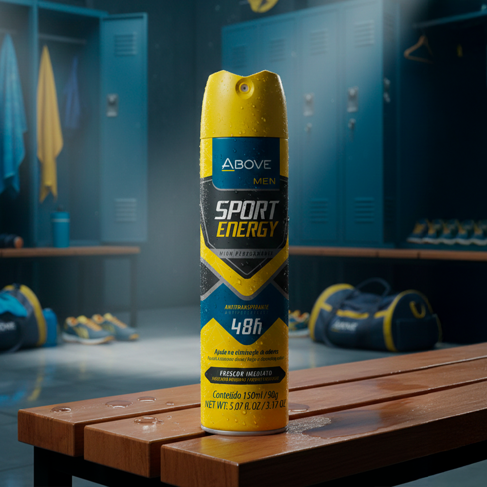 Antiperspirant Spray Above Men Sport Energy High Performance 48h 5.07 fl oz