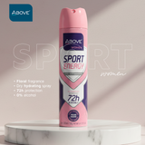 Above Women Sport Energy Invisible 72h Antiperspirant Spray