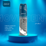 Antiperspirant Spray Above Men Extreme Movement Protection Dry and Long-Lasting 72h 5.07 fl oz