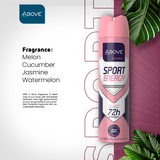 Above Women Sport Energy Invisible 72h Antiperspirant Spray