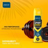 Above Men Sport Energy Invisible 72h Antiperspirant Spray
