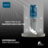Antiperspirant Spray Above Men Extreme Movement Protection Dry and Long-Lasting 72h 5.07 fl oz