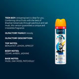 Antiperspirant Spray Above Neymar JR. Teen Boy Dermaclinical 72h 5.07 fl oz