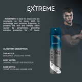 Antiperspirant Spray Above Men Extreme Movement Protection Dry and Long-Lasting 72h 5.07 fl oz