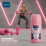 Antiperspirant Roll-on Above Women Sport Energy High Performance 72h 1.69 fl oz