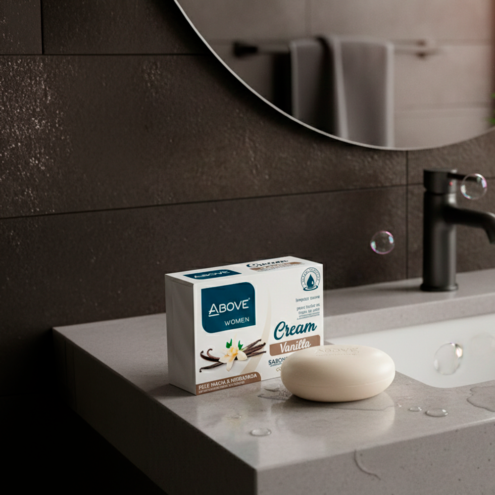 Above Women Cream Vanilla Gentle Cleansing Bar Soap 2.65 oz